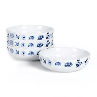 Stone + Lain Fiore 4-pc. Bone China Pasta Bowl