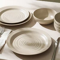 Stone + Lain Orbit 8-pc. Stoneware Dinnerware Set