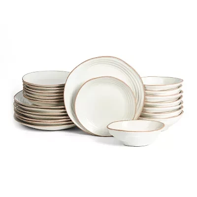 Stone + Lain Nami -pc. Stoneware Dinnerware Set