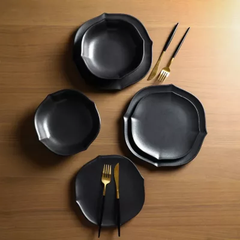 Stone + Lain Baskerville 4-pc. Stoneware Dinnerware Set