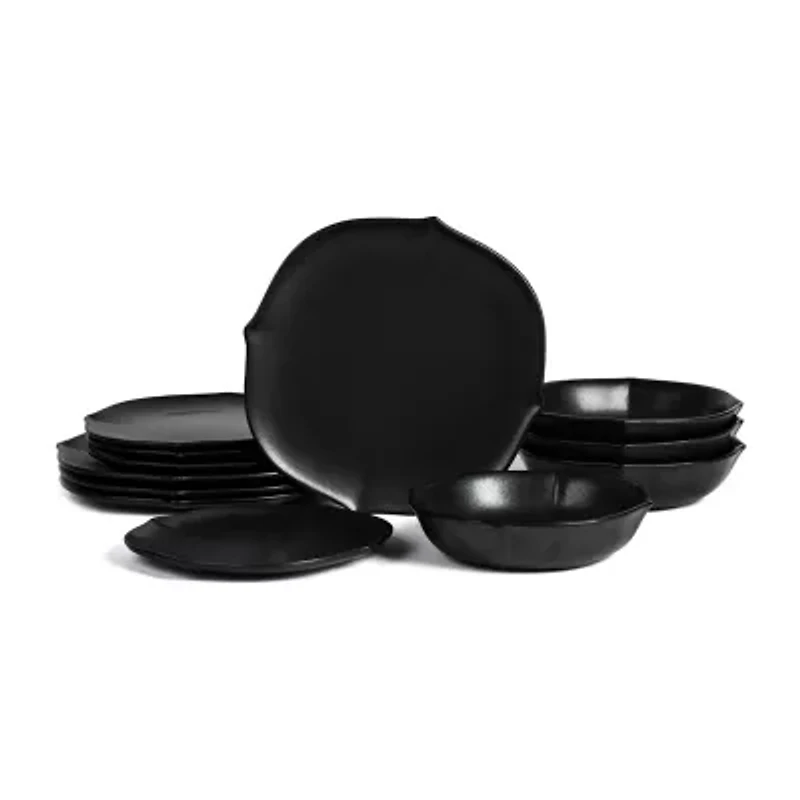 Stone + Lain Baskerville 4-pc. Stoneware Dinnerware Set
