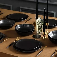 Stone + Lain Baskerville -pc. Stoneware Dinnerware Set