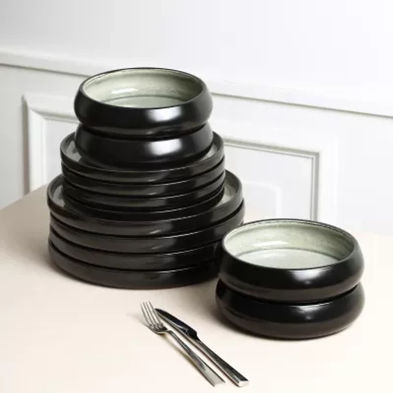 Stone + Lain Lagoon 8-pc. Stoneware Dinnerware Set