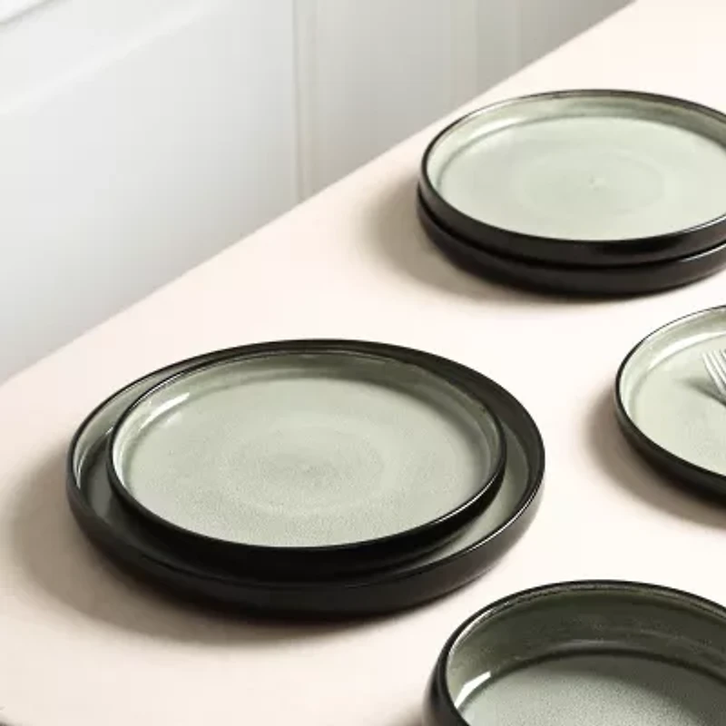 Stone + Lain Lagoon 8-pc. Stoneware Dinnerware Set