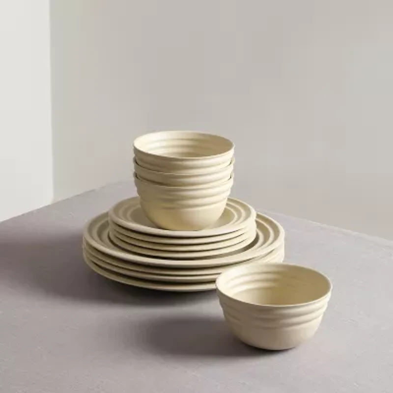 Stone + Lain Zen 8-pc. Stoneware Dinnerware Set