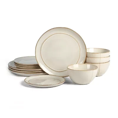 Stone + Lain Infinity 4-pc. Stoneware Dinnerware Set