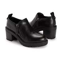 Muk Luks Womens Lainey Shootie Stacked Heel Booties