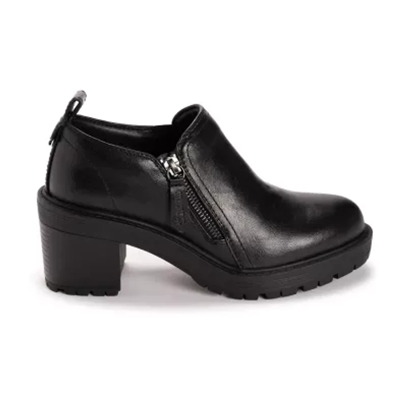 Muk Luks Womens Lainey Shootie Stacked Heel Booties