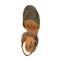 Muk Luks Merritt Strap Shoe Womens Round Closed Toe Cone Heel Pumps