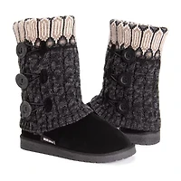 Muk Luks Womens Cheryl Cuff Boot Flat Heel Booties