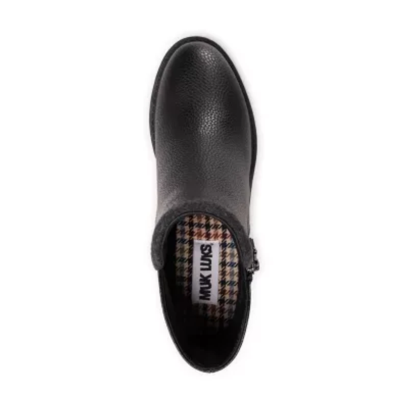 Muk Luks Womens Lia Boot Block Heel Booties