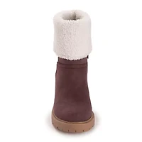 Muk Luks Womens Londyn Boot Stacked Heel Booties