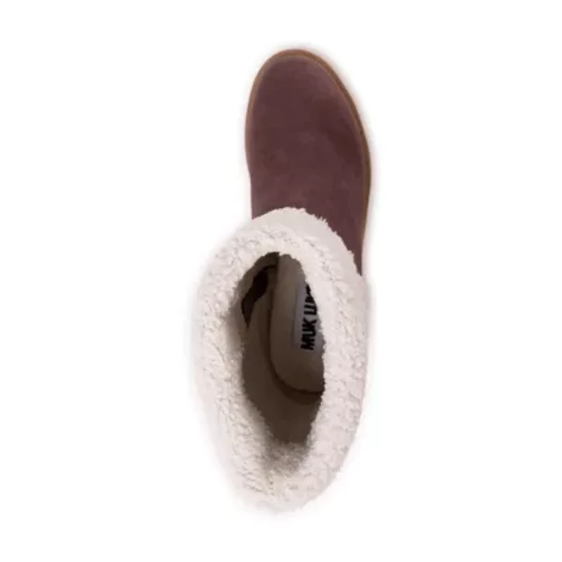 Muk Luks Womens Londyn Boot Stacked Heel Booties
