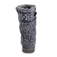 Muk Luks Womens Cheryl Boot Flat Heel Booties