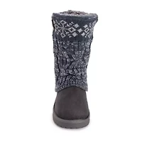 Muk Luks Womens Cheryl Boot Flat Heel Booties