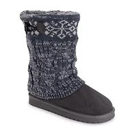 Muk Luks Womens Cheryl Boot Flat Heel Booties