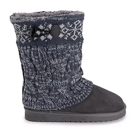 Muk Luks Womens Cheryl Boot Flat Heel Booties