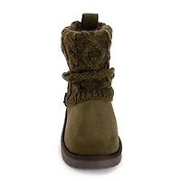 Muk Luks Womens Laurel Boot Flat Heel Booties