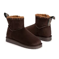 Muk Luks Womens Tatum Boot Flat Heel Booties