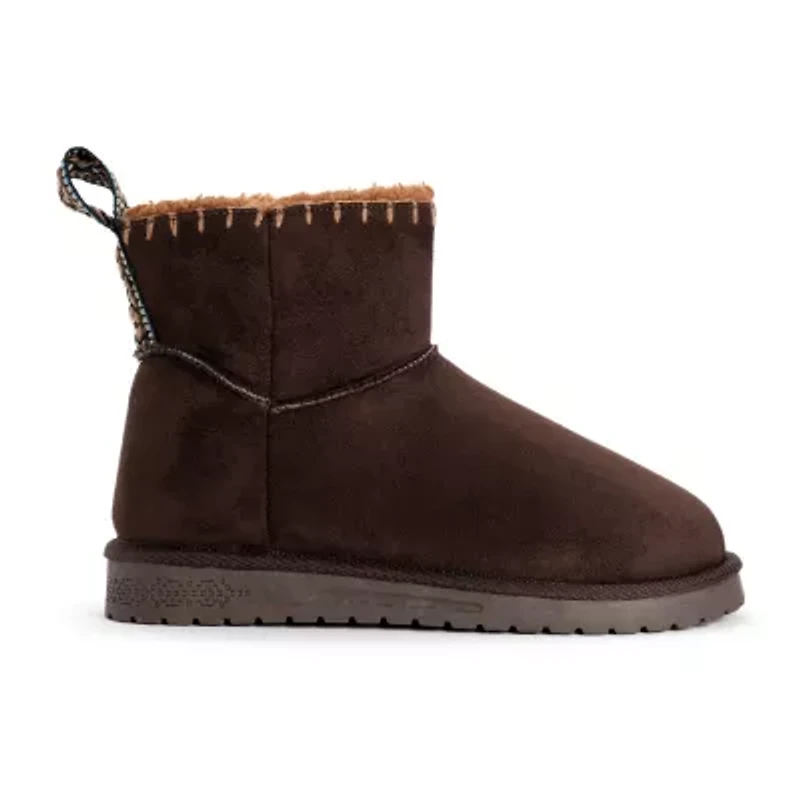 Muk Luks Womens Tatum Boot Flat Heel Booties