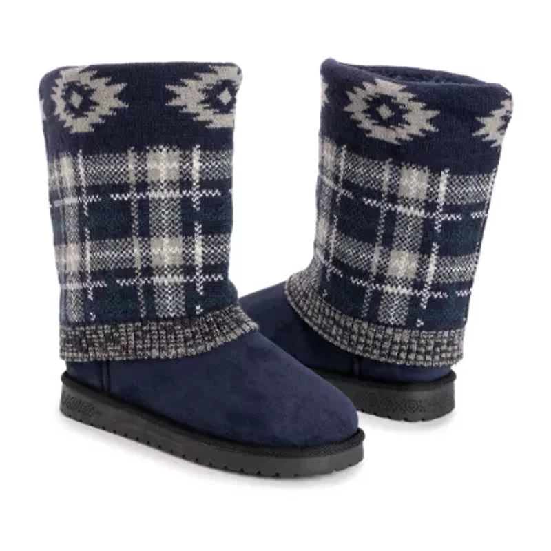 Muk Luks Womens Cheryl Boot Flat Heel Booties