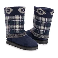 Muk Luks Womens Cheryl Boot Flat Heel Booties