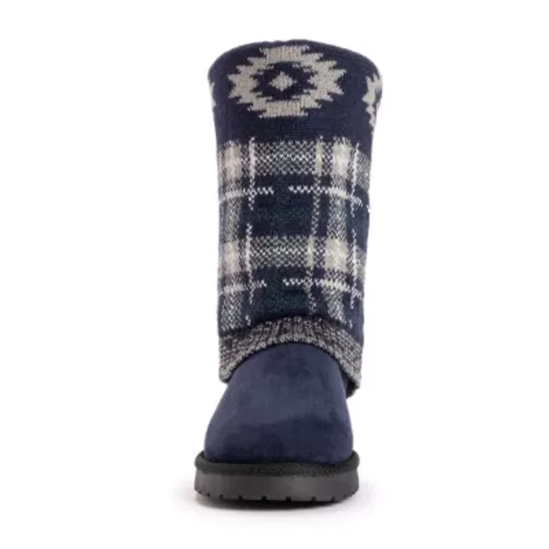 Muk Luks Womens Cheryl Boot Flat Heel Booties