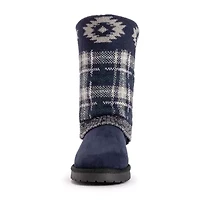 Muk Luks Womens Cheryl Boot Flat Heel Booties