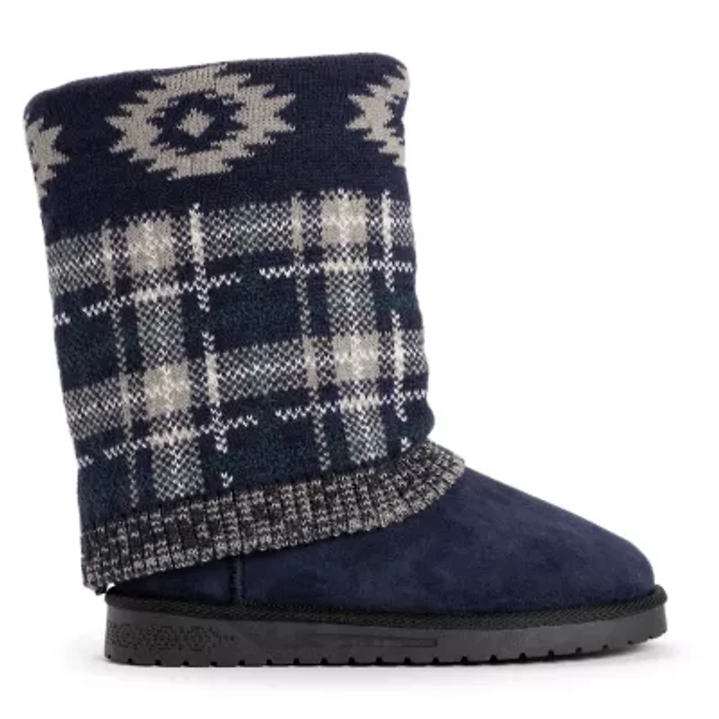 Muk Luks Womens Cheryl Boot Flat Heel Booties