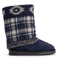 Muk Luks Womens Cheryl Boot Flat Heel Booties