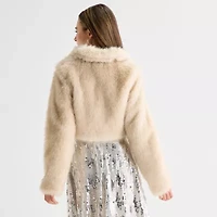 by&by Womens Juniors Long Sleeve Shrug