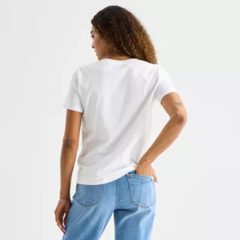 a.n.a Womens Tall Crew Neck Short Sleeve T-Shirt