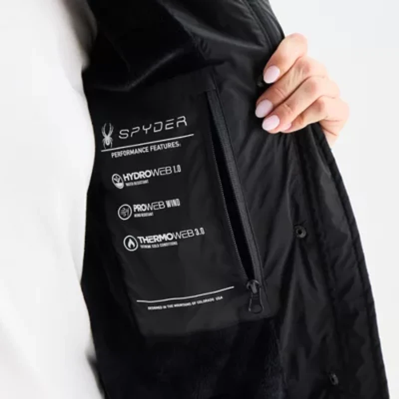 Spyder Womens Hooded Midweight Puffer Jacket