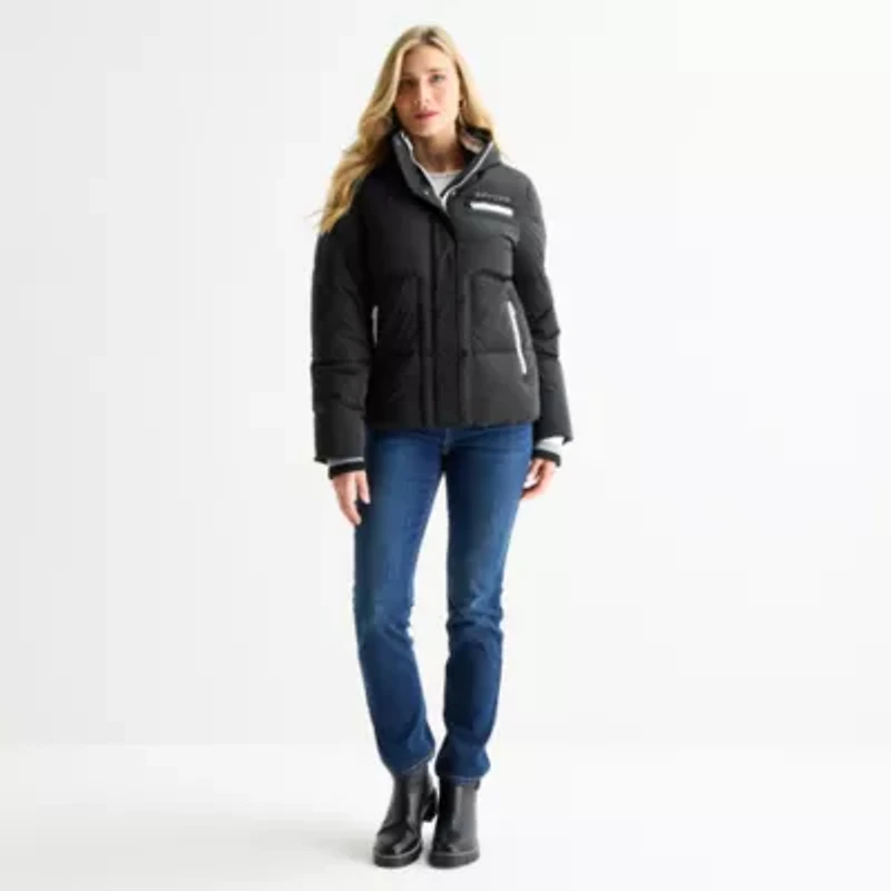 Spyder Womens Hooded Midweight Puffer Jacket