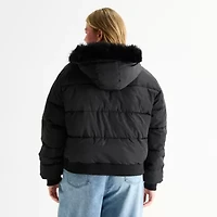 Forever 21 Womens Juniors Plus Heavyweight Puffer Jacket