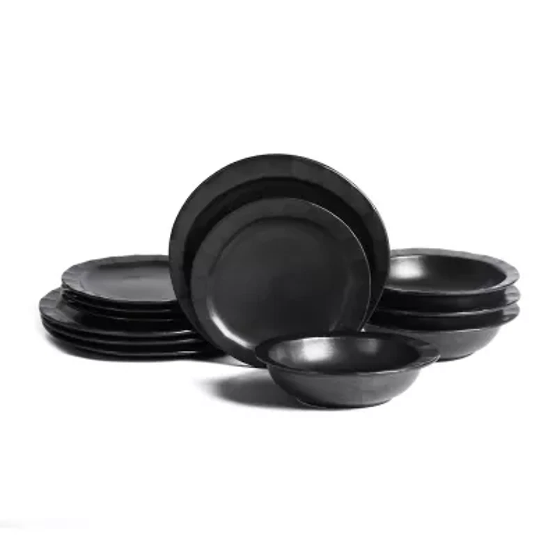 Stone + Lain Oasis 4-pc. Stoneware Dinnerware Set