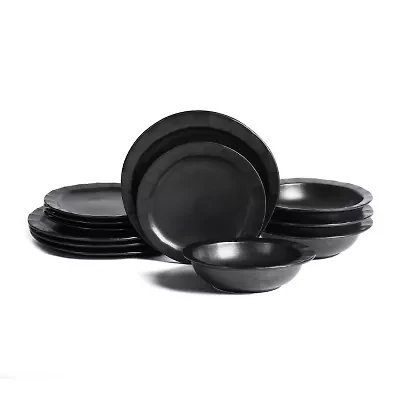 Stone + Lain Oasis 4-pc. Stoneware Dinnerware Set