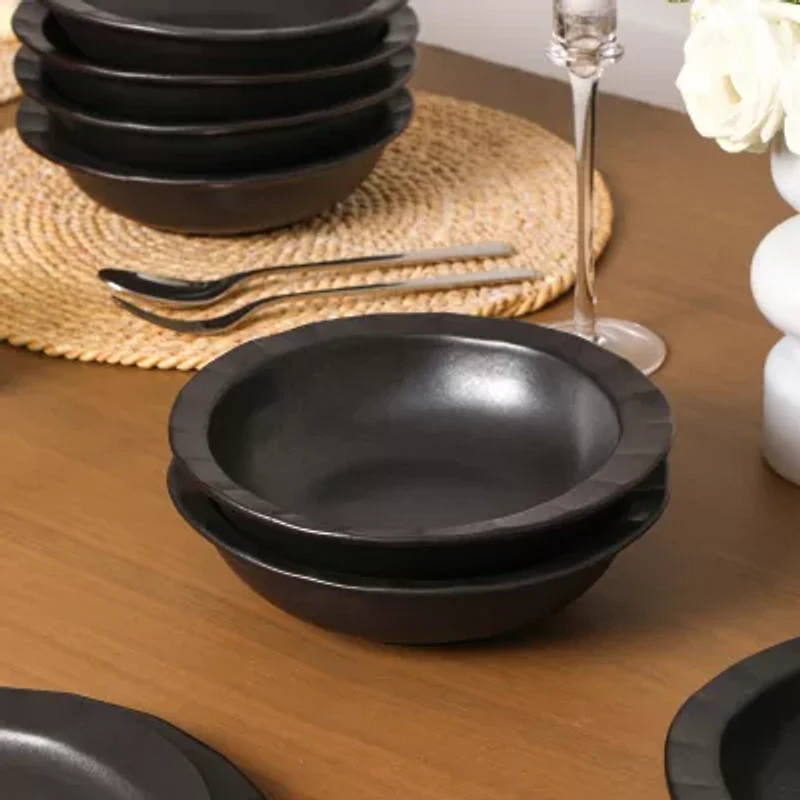 Stone + Lain Oasis 4-pc. Stoneware Dinnerware Set