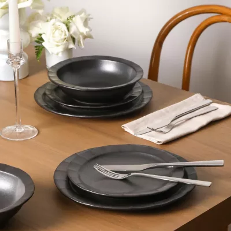Stone + Lain Oasis 4-pc. Stoneware Dinnerware Set