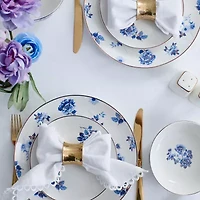 Stone + Lain Viola 8-pc. Porcelain Dinnerware Set