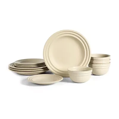 Stone + Lain Zen 12-pc. Stoneware Dinnerware Set