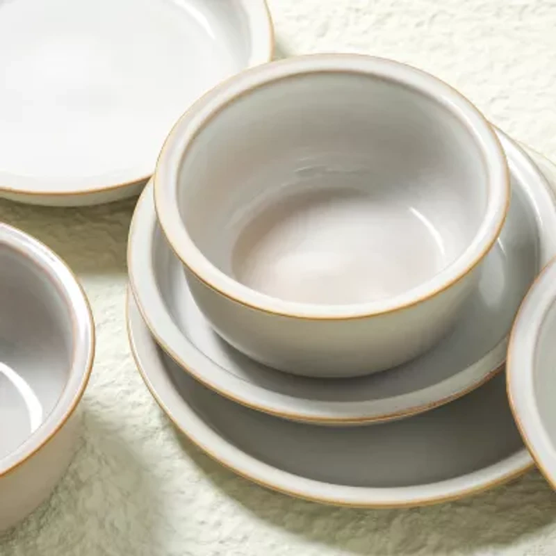 Stone + Lain Slate -pc. Stoneware Dinnerware Set