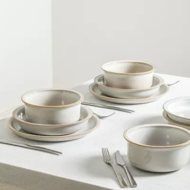 Stone + Lain Slate -pc. Stoneware Dinnerware Set