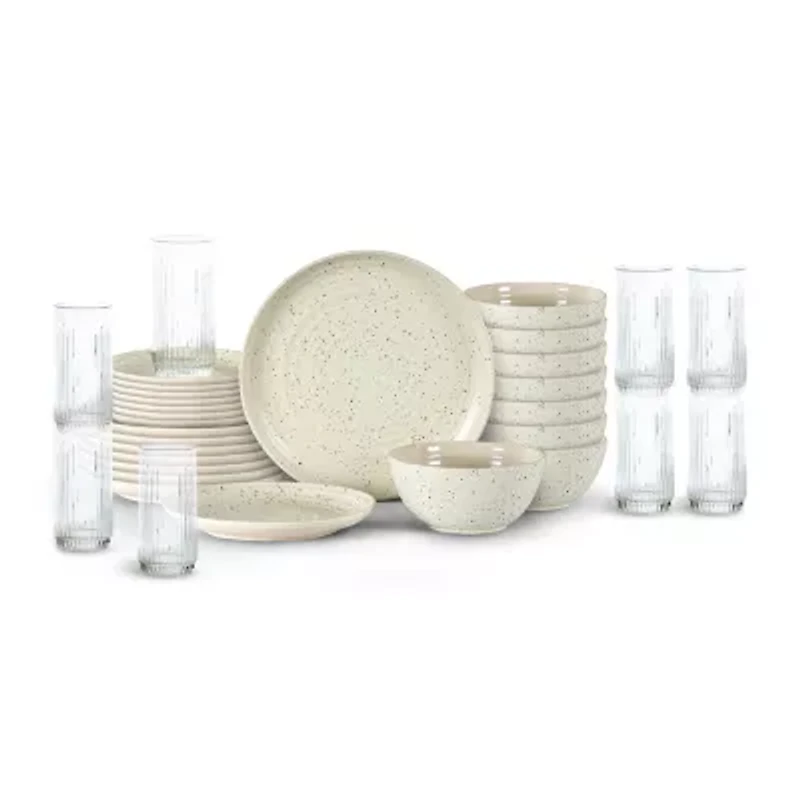 Stone + Lain Dua 8-pc. Stoneware Dinnerware Set