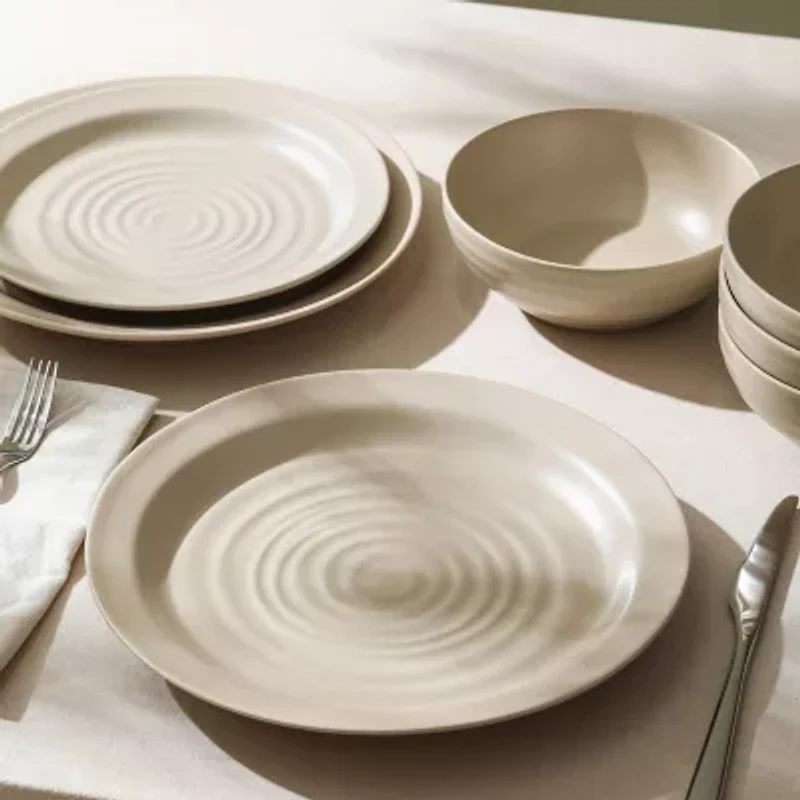 Stone + Lain Orbit -pc. Stoneware Dinnerware Set