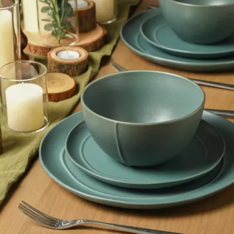 Stone + Lain Infinity 4-pc. Stoneware Dinnerware Set