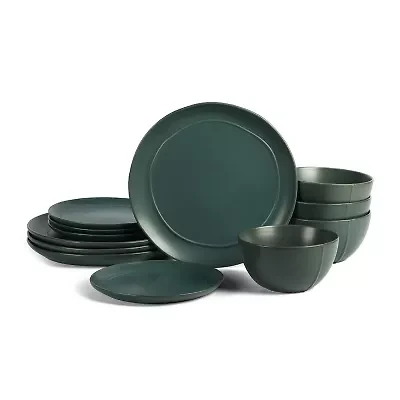 Stone + Lain Infinity 4-pc. Stoneware Dinnerware Set