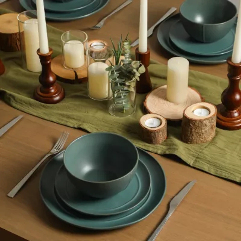 Stone + Lain Infinity 4-pc. Stoneware Dinnerware Set