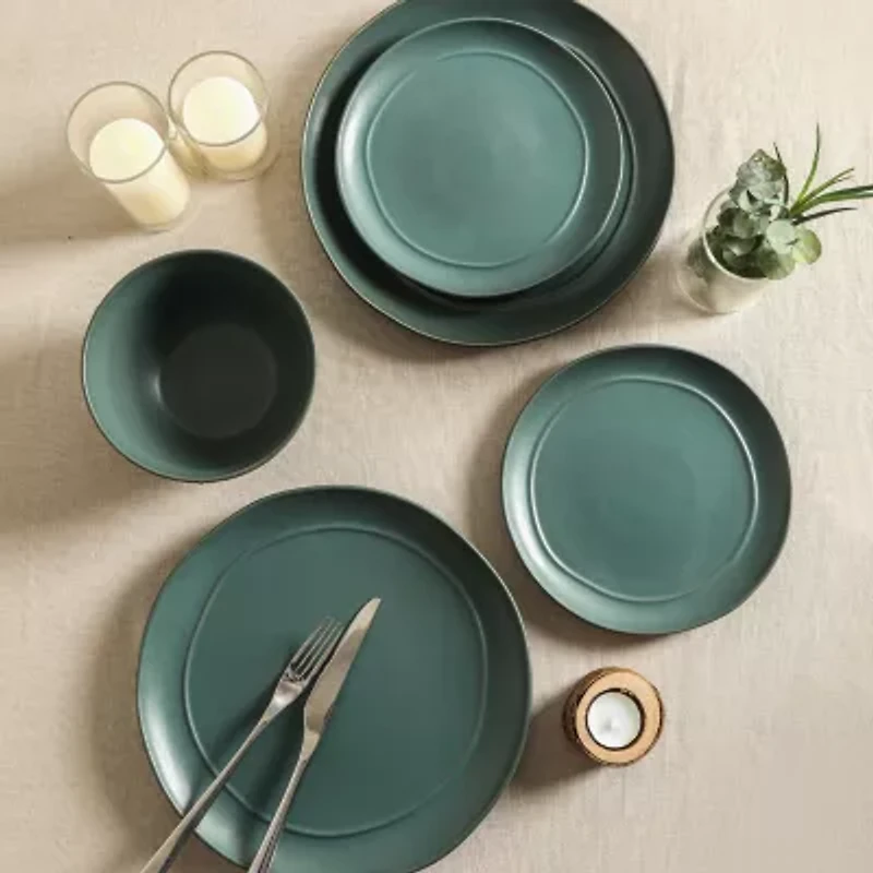 Stone + Lain Infinity 4-pc. Stoneware Dinnerware Set