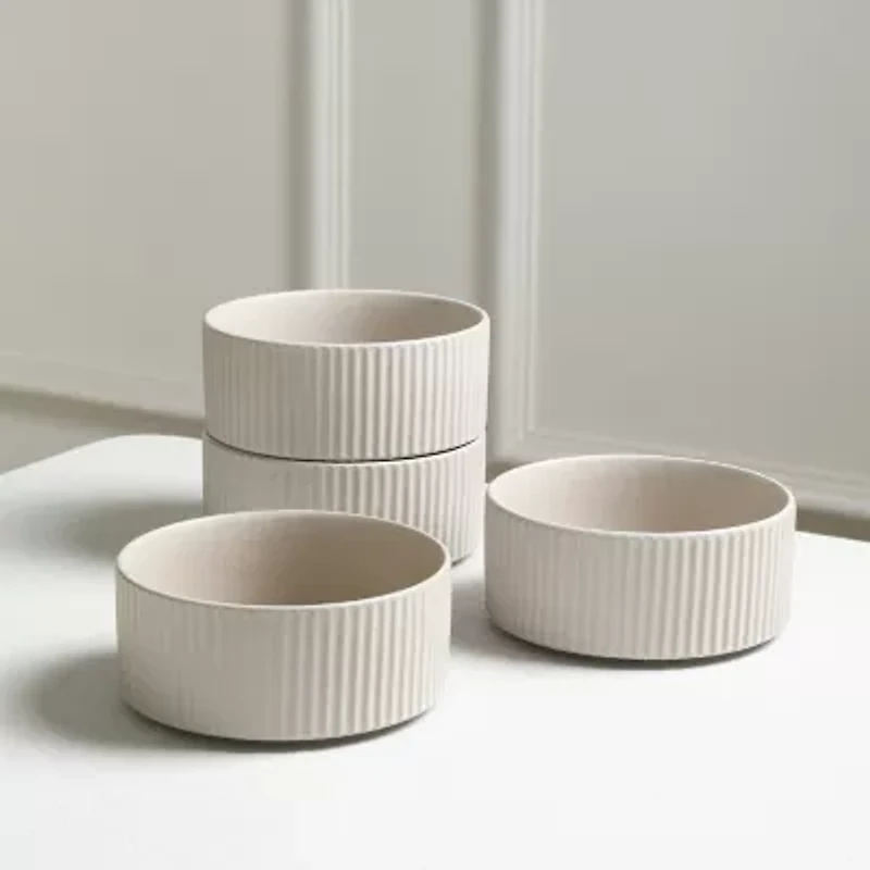 Stone + Lain Haven 4-pc. Stoneware Cereal Bowl